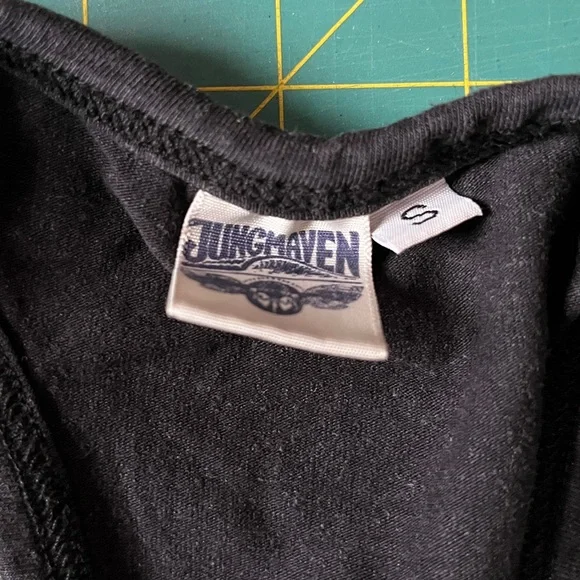 GUC Jungmaven hemp and cotton Racer Bra in Black, size S - Picture 3 of 4